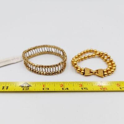 GOLD TONED BRACELET BUNDLE 