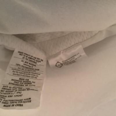 U/B - 1238. Two NEW IN PACKAGE  Memory Foam Pillows 