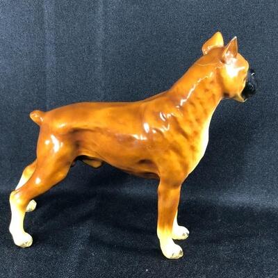 Vintage Boxer Dog Figurine Mortens Studio