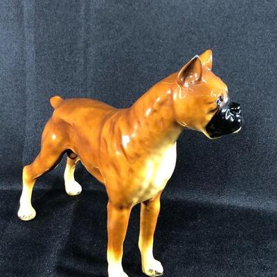 Vintage Boxer Dog Figurine Mortens Studio
