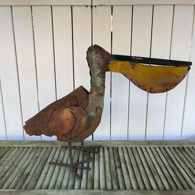 Rusty Pelican Metal Art