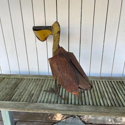 Rusty Pelican Metal Art