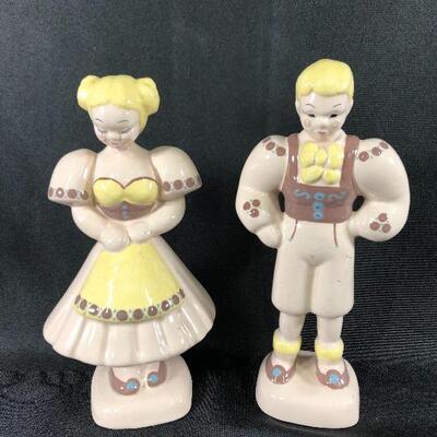 Vintage Kay Finch California Pottery Dutch Boy and Girl 