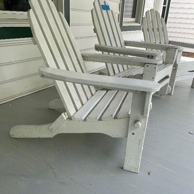 Lot 127 - 3 Wood Adirondack Chairs