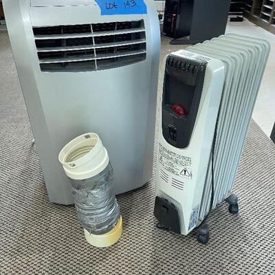 Lot 143 - Air Conditioner and Space Heater