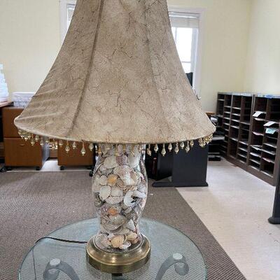Lot 144 - Side Table and Lamp 