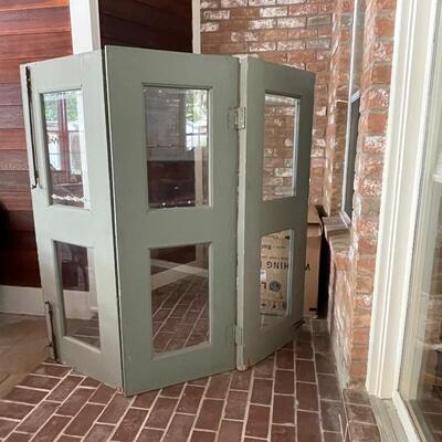 UpCycled from French Qtr- Wood and Glass Divider
