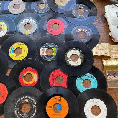 Lot 149 - Records, Hess Truck, Vintage Corvette Phones and More!