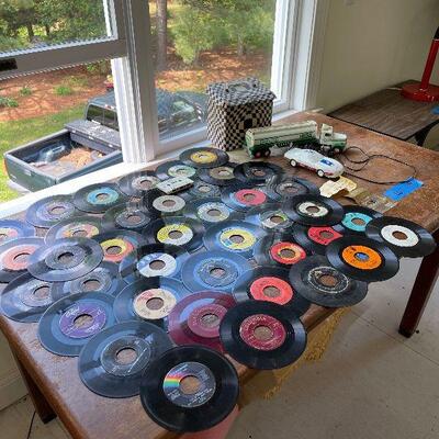 Lot 149 - Records, Hess Truck, Vintage Corvette Phones and More!