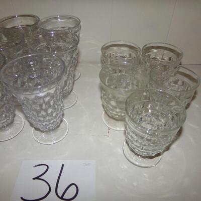 LOT 36  VINTAGE FOSTORIA GLASSES