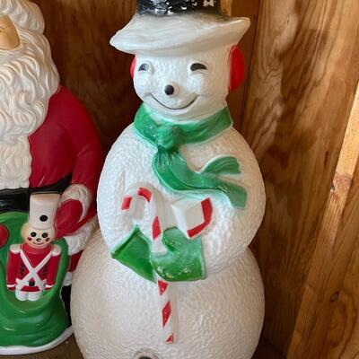 Lot 167 - Santa and Snowman Lawn Ornaments