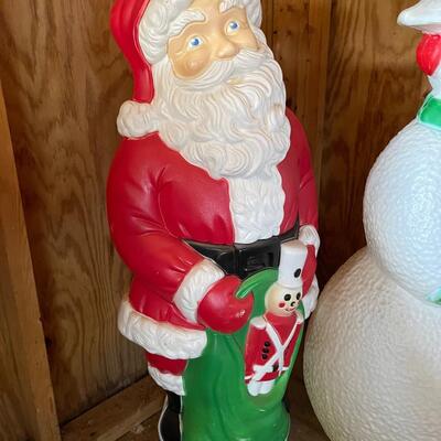 Lot 167 - Santa and Snowman Lawn Ornaments