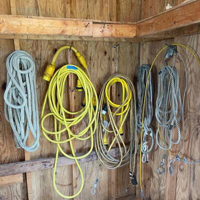 Lot 169 - Mooring Lines and Power Cords