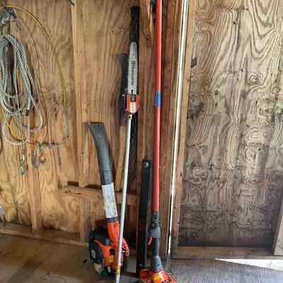 Lot 170 - Husqvarna Power Pole Saw, Blower and More!
