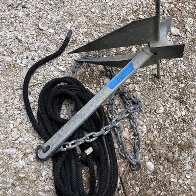 Lot 180 - Danforth s600 Anchor and Line