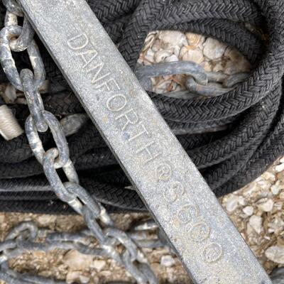 Lot 180 - Danforth s600 Anchor and Line