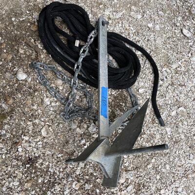 Lot 180 - Danforth s600 Anchor and Line