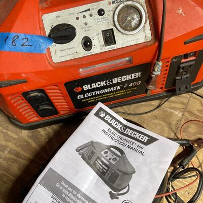Lot 182 - Black & Decker Battery Charger