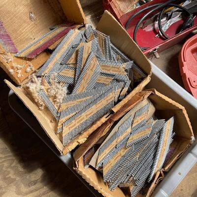 Lot 185 - Nail Gun, Nails and Sawzall