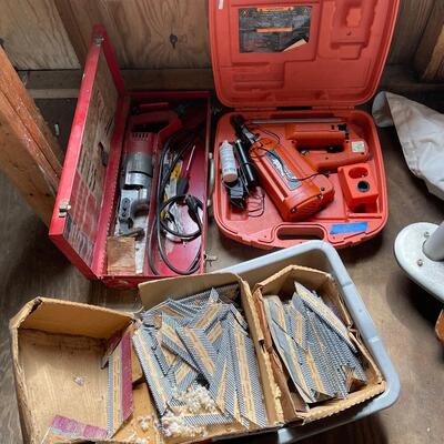 Lot 185 - Nail Gun, Nails and Sawzall