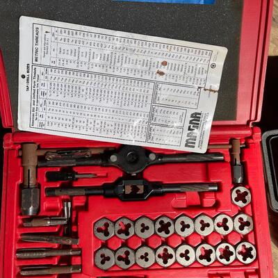 Lot 188 - Label Maker, Tape Writer and Tap & Die Set