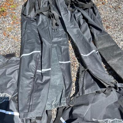 Lot 194 - Harley-Davidson Rain Suits and Helmets