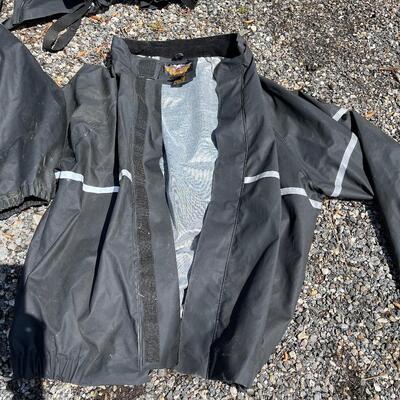 Lot 194 - Harley-Davidson Rain Suits and Helmets