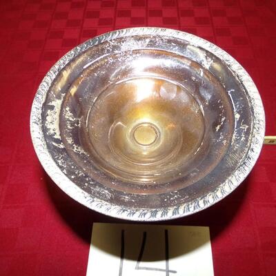 LOT 14  COMPOTE WITH WEIGHTED STERLING BASE