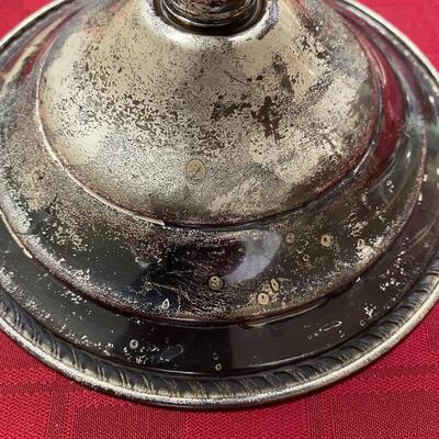 LOT 14  COMPOTE WITH WEIGHTED STERLING BASE