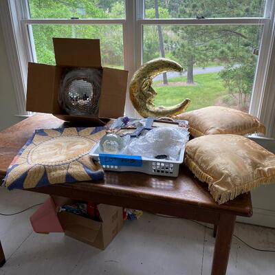 Lot 208 - Sun and Moon Home Decor & New Disco Ball