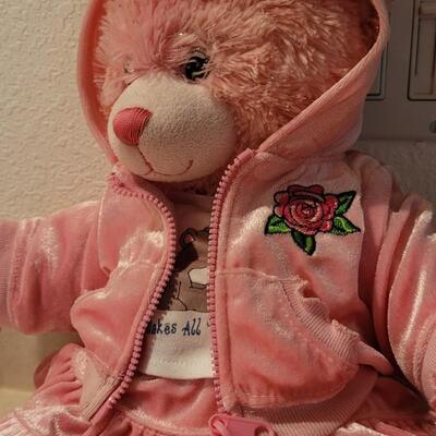 Lot 111: Pre Owned BUILD A BEAR Plush Pink Bear 