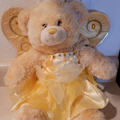 Lot 112: Pre Owned BUILD A BEAR Plush Angel Bear 