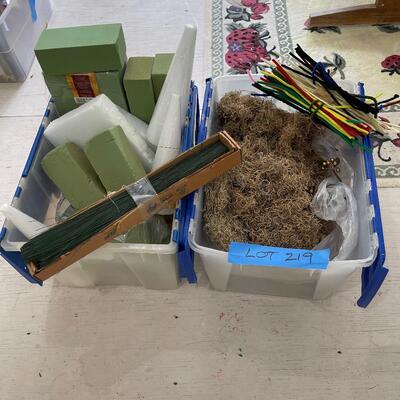 Lot 219 - Floral Craft Supplies 