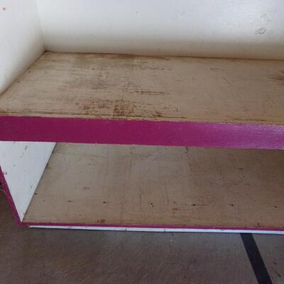 LOT 64  WORK BENCH WITH SHELVING