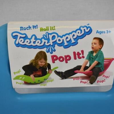 Teeter Popper Toy, Blue & Green - New