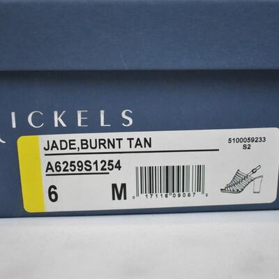 Women's Shoes Size 6M, Nickels Jade, Burnt Tan - New