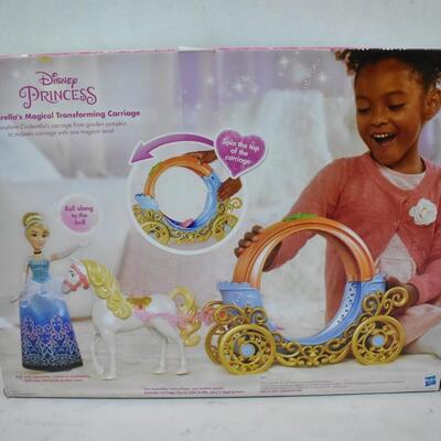 Disney Princess Cinderella's Magical Transforming Carriage. Damaged Box - New