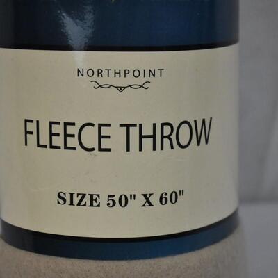 Northpoint Fleece Throw, Tan, 50
