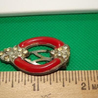 Victorian Rhinestone Collar Clip