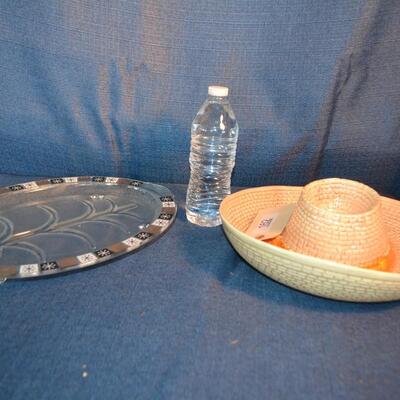 LOT 162. Platter and chip dish