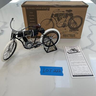 Lot 222 - 1903-1904 Harley- Davidson Replica W/COA 