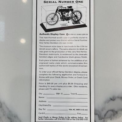 Lot 222 - 1903-1904 Harley- Davidson Replica W/COA 