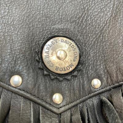 Lot 223 - Authentic Harley-Davidson Womans Jacket, Gloves and Purse