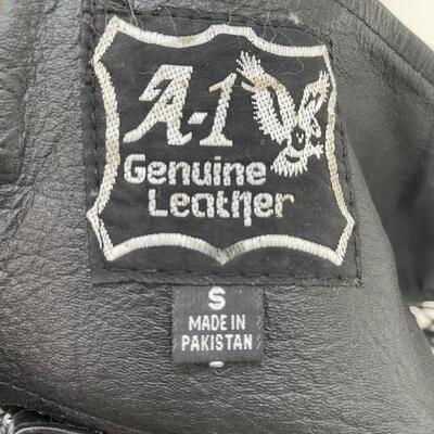 Lot 232 - Genuine Leather Fringe Vest and Pants
