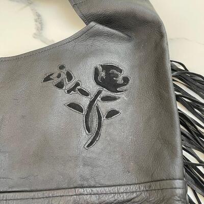 Lot 232 - Genuine Leather Fringe Vest and Pants