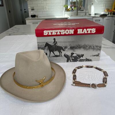 Lot 241 - Stetson Hat and Hat Belt