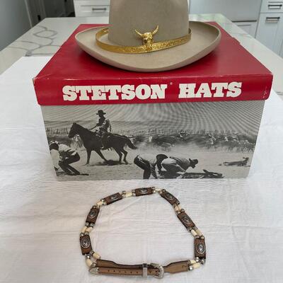 Lot 241 - Stetson Hat and Hat Belt