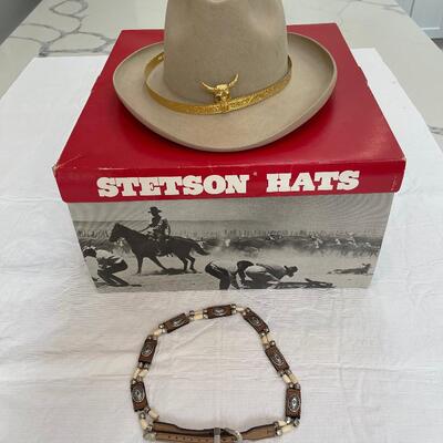Lot 241 - Stetson Hat and Hat Belt