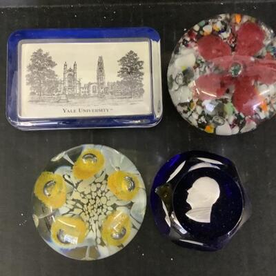 B1047 Four Glass Paperweights