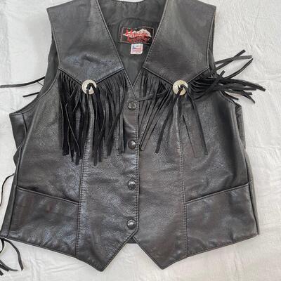Lot 246 - Harley-Davidson and Tribe America Leather Vests